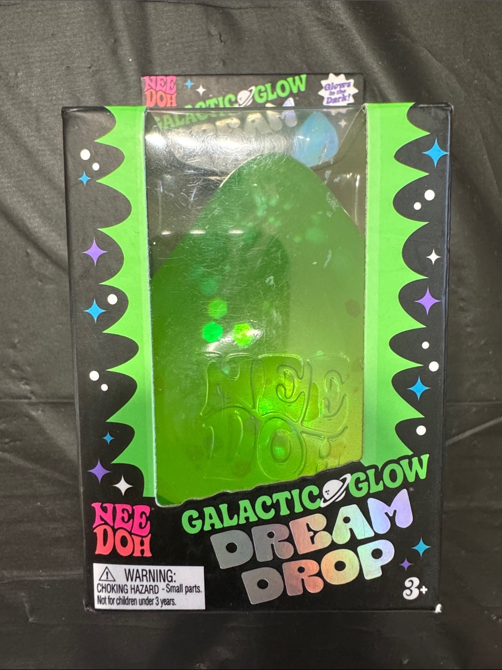 NeeDoh Galactic Glow Dream Drop - Green